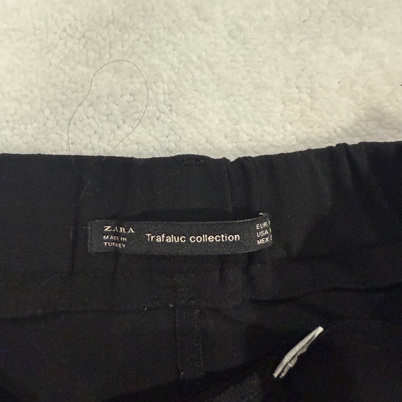 Zara Black Pants with White Stripes - Picture 8 of 9